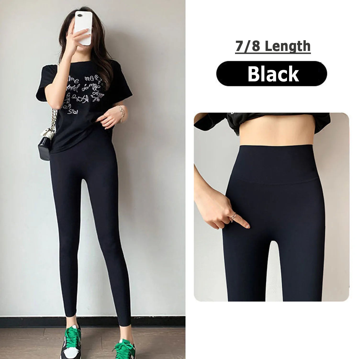 Tummy Control Leggings for Women - High Waisted Yoga Pants Butt Lifting Workout Pants, High Elasticity Pilates GYM Fitness Pants