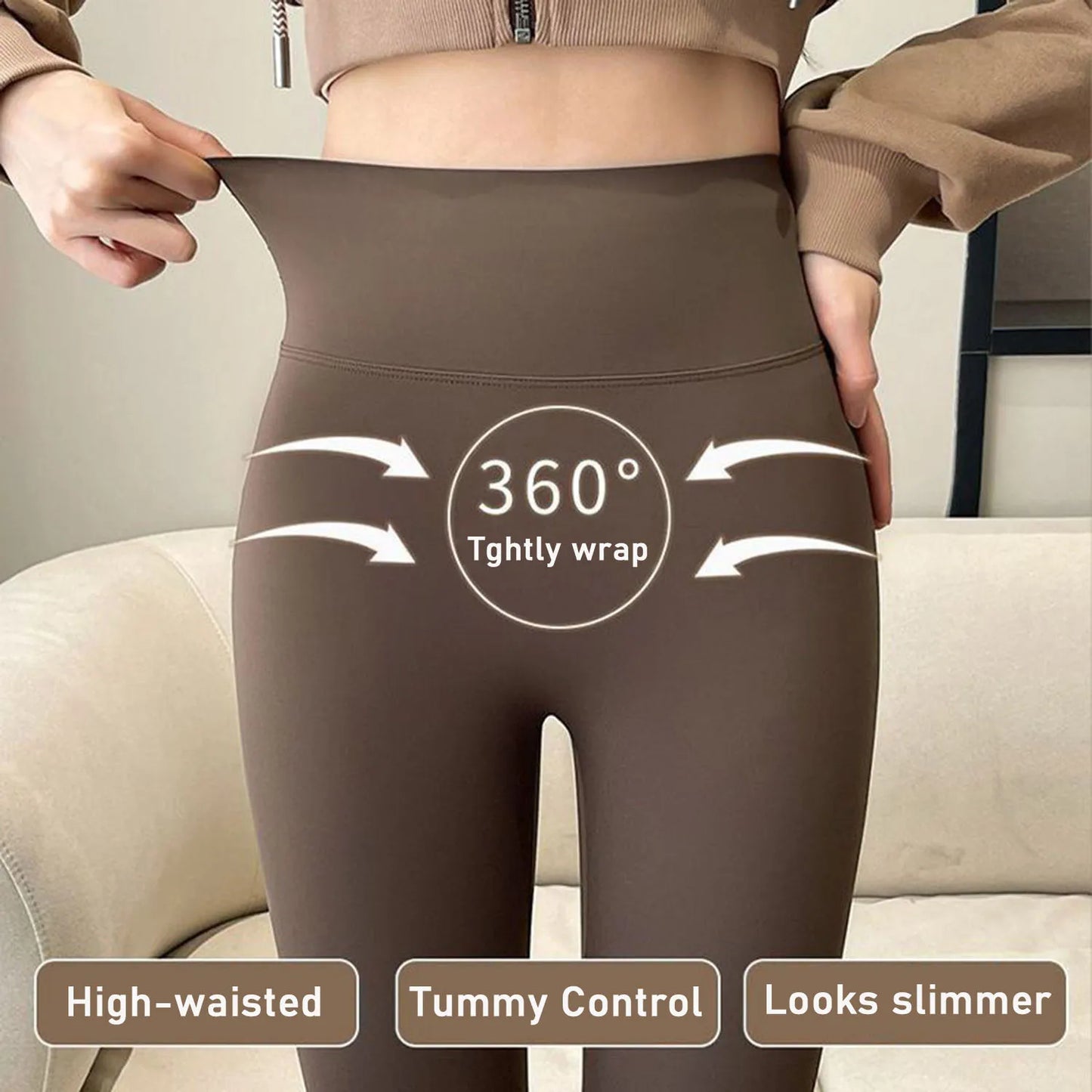 Tummy Control Leggings for Women - High Waisted Yoga Pants Butt Lifting Workout Pants, High Elasticity Pilates GYM Fitness Pants