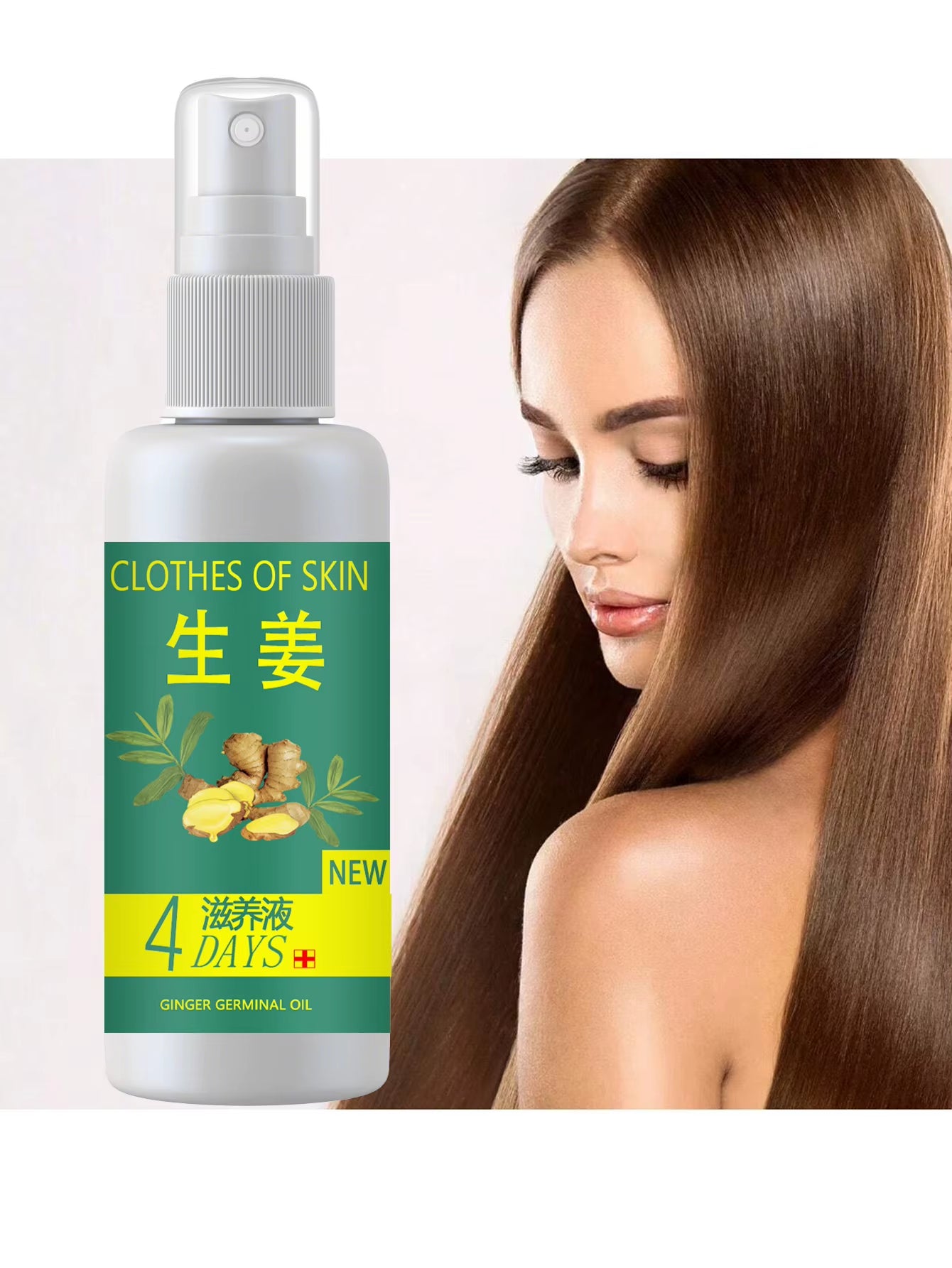 Ginger Essential Oil Spray Conditioner Hair Care Products Hyperplasia Hair Loss Treatment Herbal Essence Promoting Regeneration