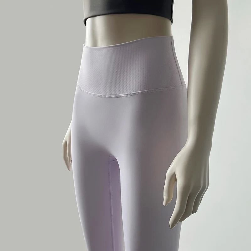 Nude Fabric High Waist Yoga Leggings Sexy Glamorous Butt Leggings Yoga Pants Gym Leggings